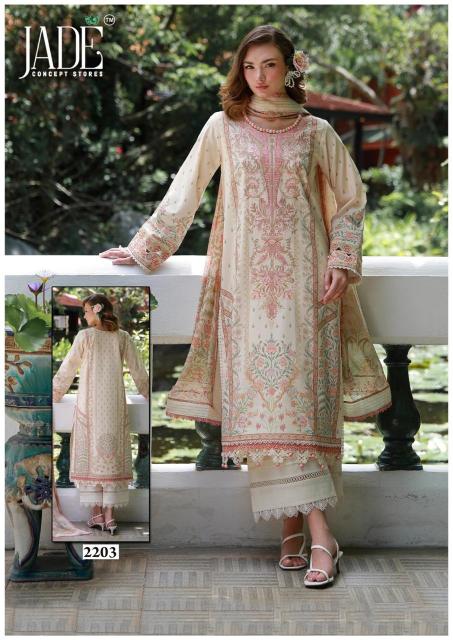Jade bin saeed vol 22 wholesale salwar suit in surat